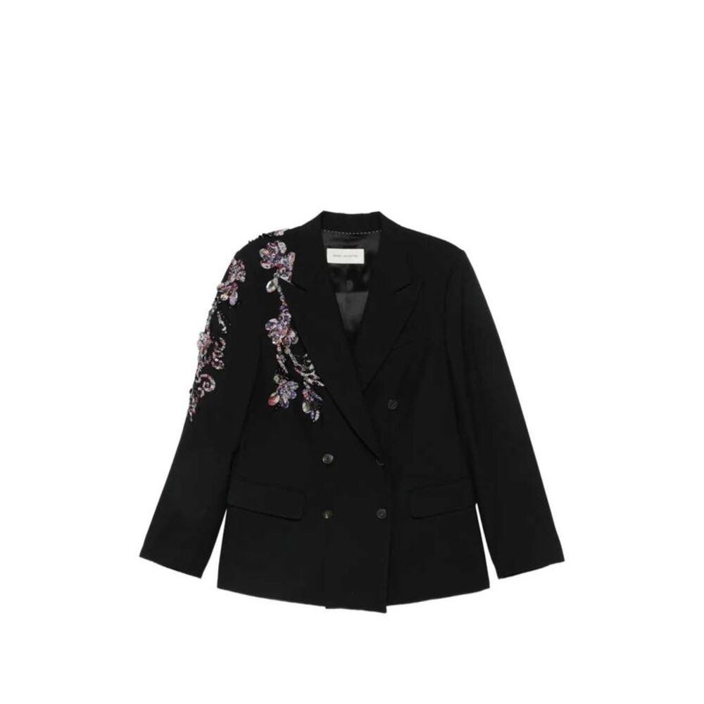 Dries Van Noten Women Barrysta Emb 4265 M.W. Jacket Black